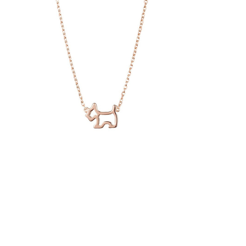 AGATHA 小狗镂空 项链