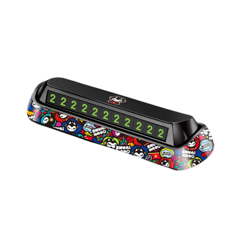 拽猫 双号码临时停车牌