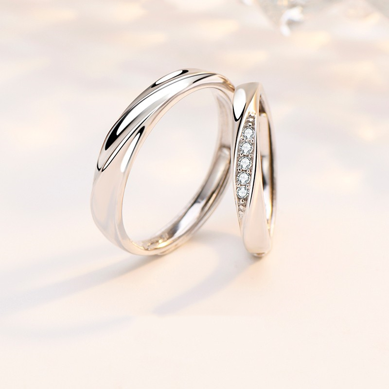 GLTEN轻奢版亲肤银饰对戒