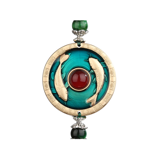 铜纪元 纯铜浮雕汽车挂件