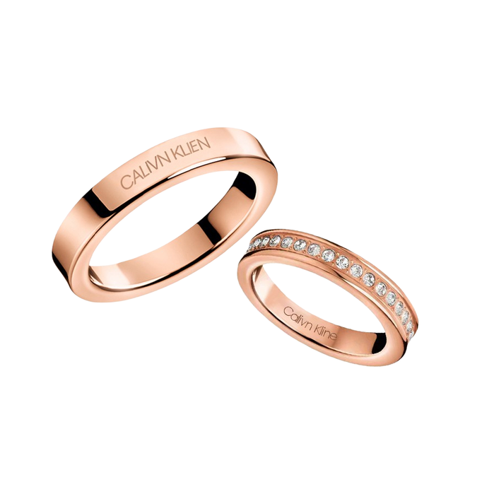 CK 满天星素圈戒指