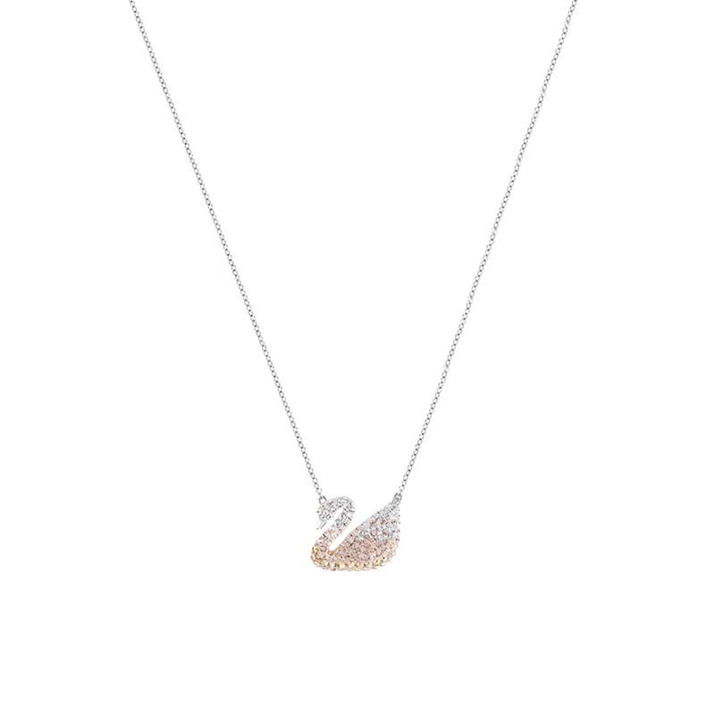 施华洛世奇 渐变色天鹅项链