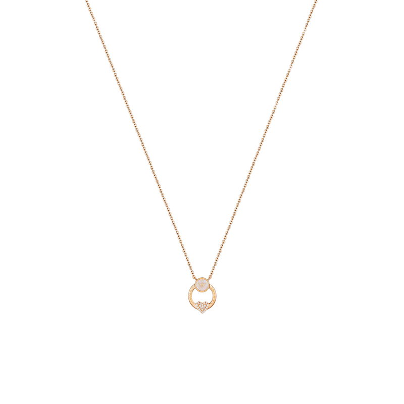 阿玛尼 镂空心形项链