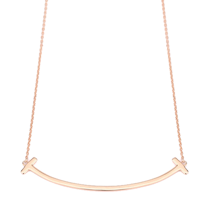 幸泰福玫瑰金笑脸项链