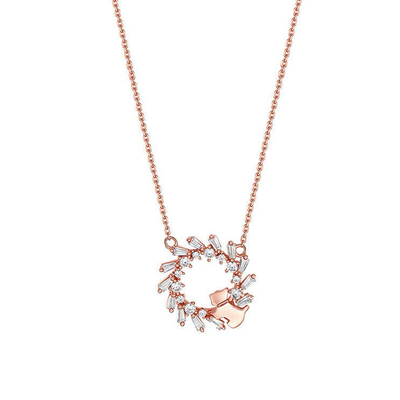 AGATHA 月桂花锁骨链