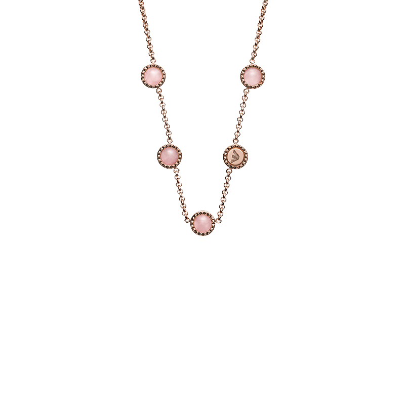 阿玛尼 简约宝石鹰标项链