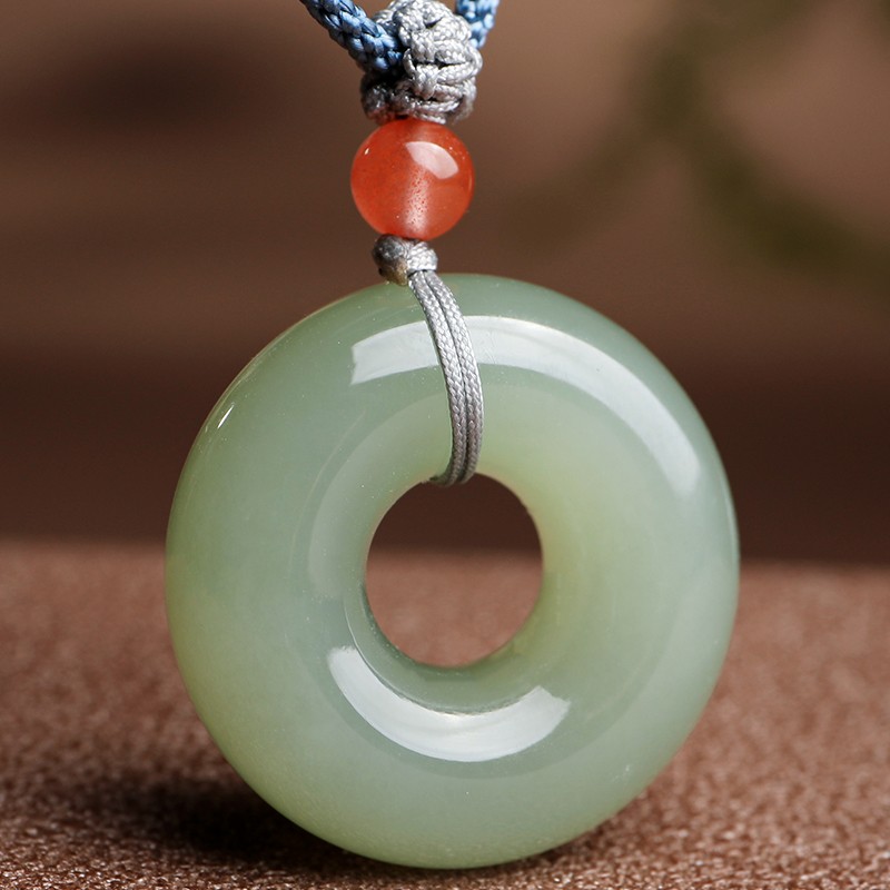 玉友 和田玉平安扣吊坠