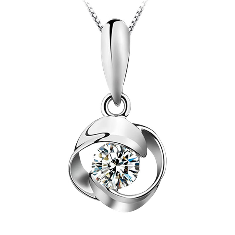 卡蒂罗925纯银四叶草项链