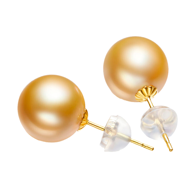 阿梵尼 18K金海水珍珠耳钉