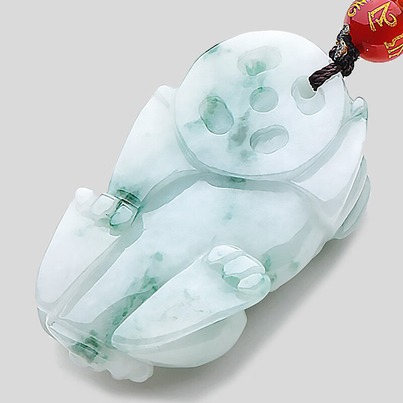 可玉可求 玉石皮丘 翡翠吊坠