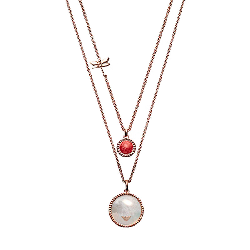 阿玛尼 金色蜻蜓项链