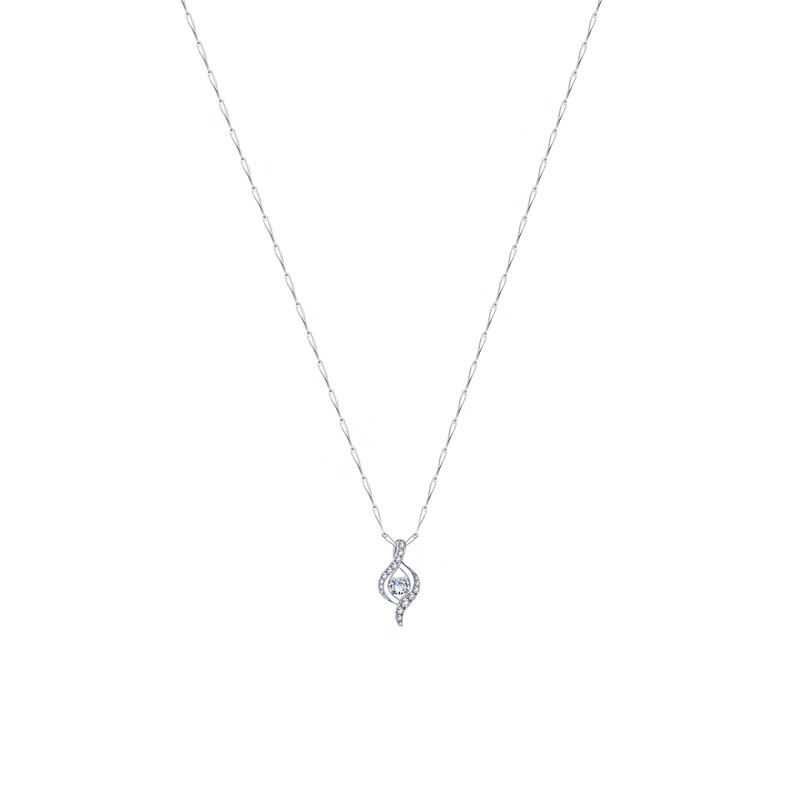 MyMiss 锆石弧形项链