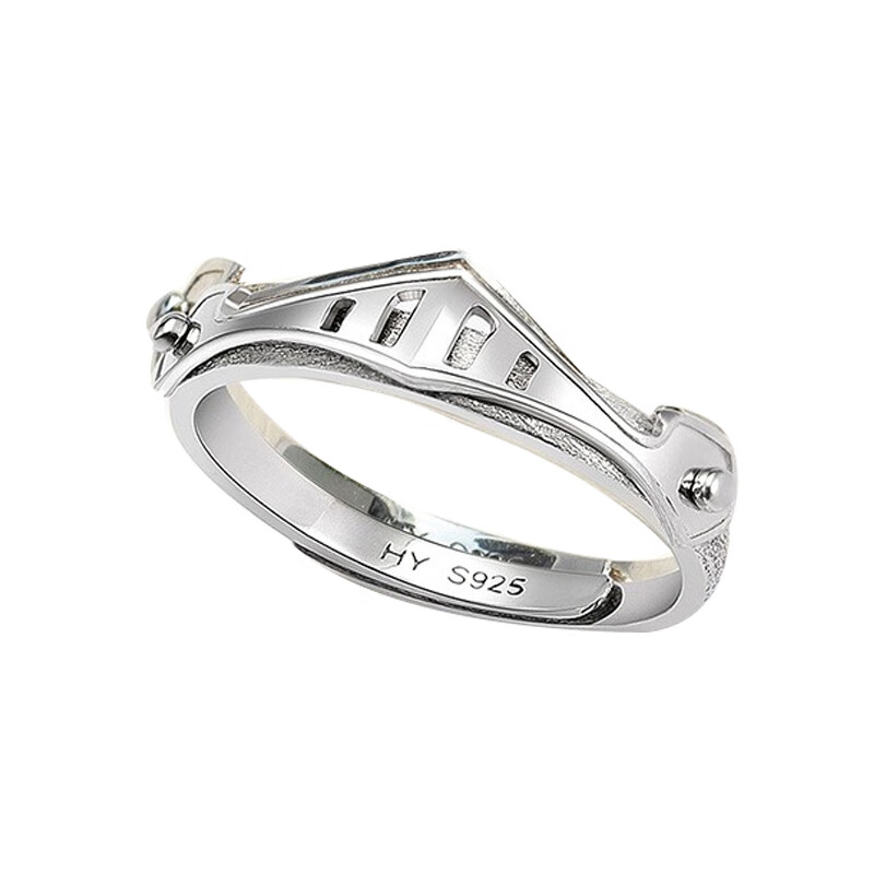 花芽 拉丝工艺情侣戒指