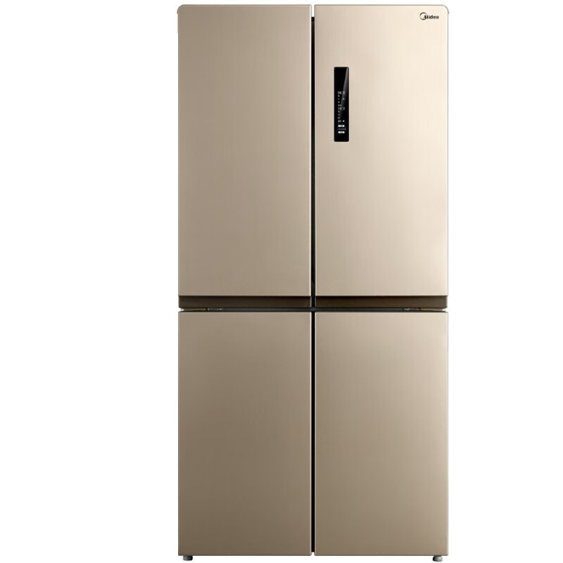 美的 十字对开门家用 冰箱