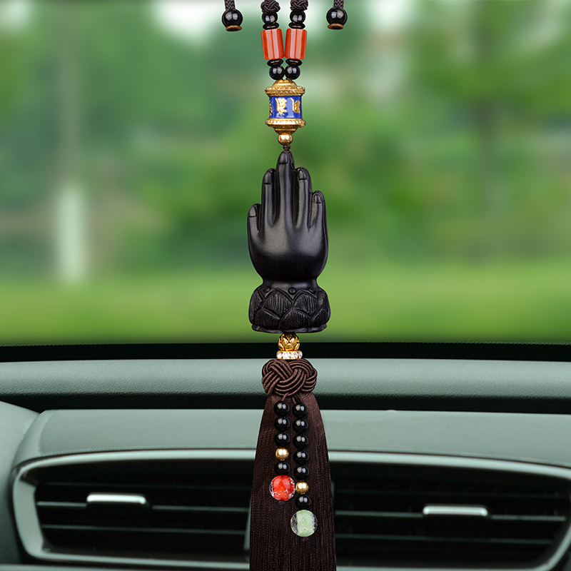 卡丽蒂 乌木佛手汽车挂件