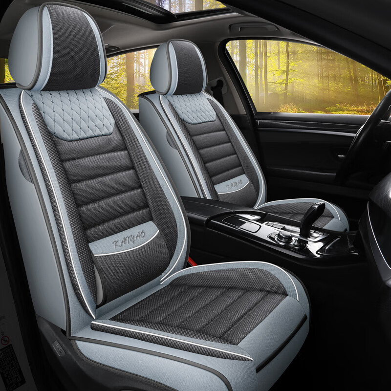 布兰特 亚麻布艺 汽车座垫