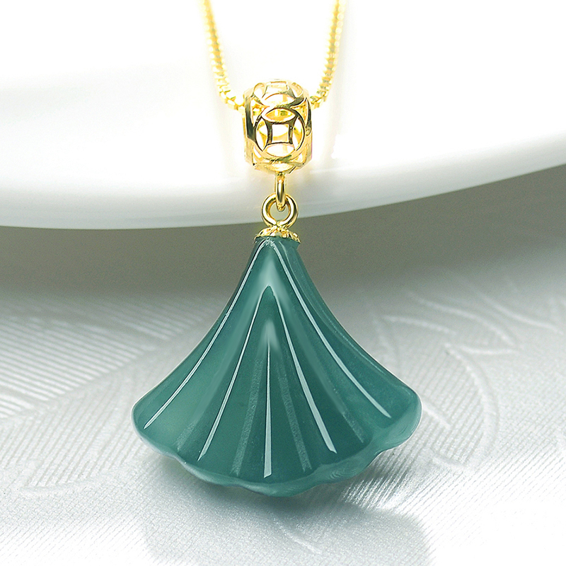 东方雅翠 冰种蓝水小裙子吊坠