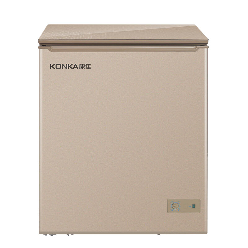 康佳 钢化玻璃面板顶开门冷柜