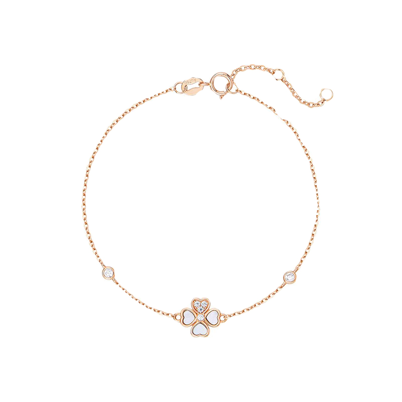 爱的约定 玫瑰金手链