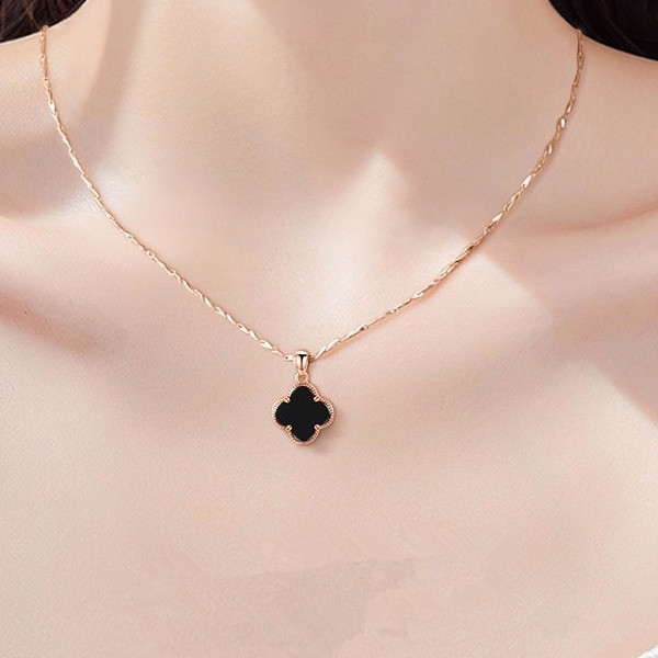 唯一 支持刻字四叶草项链