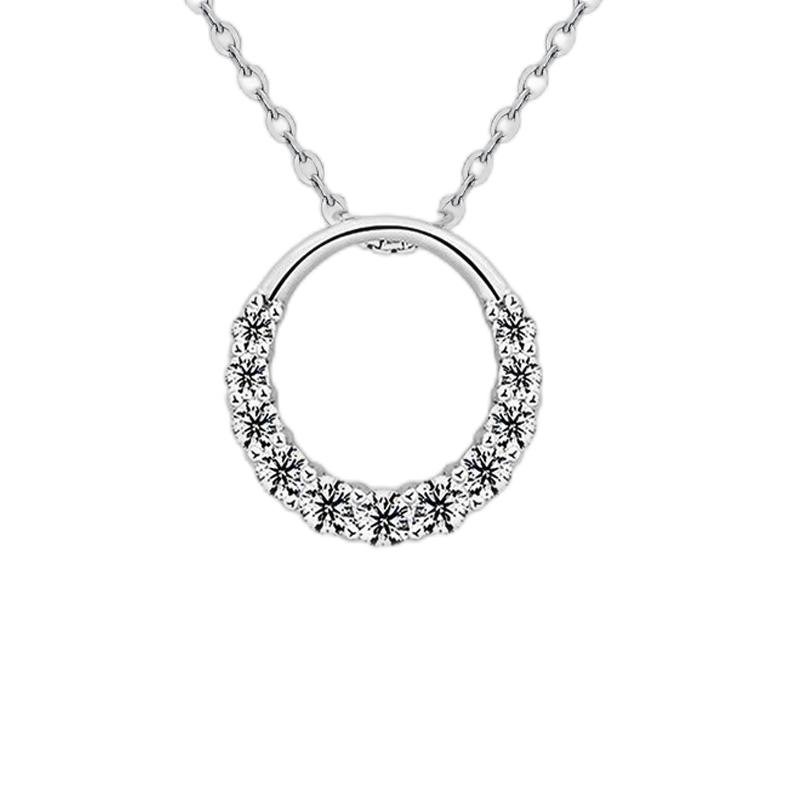 玛宝琪 小巧甜美白金色项链