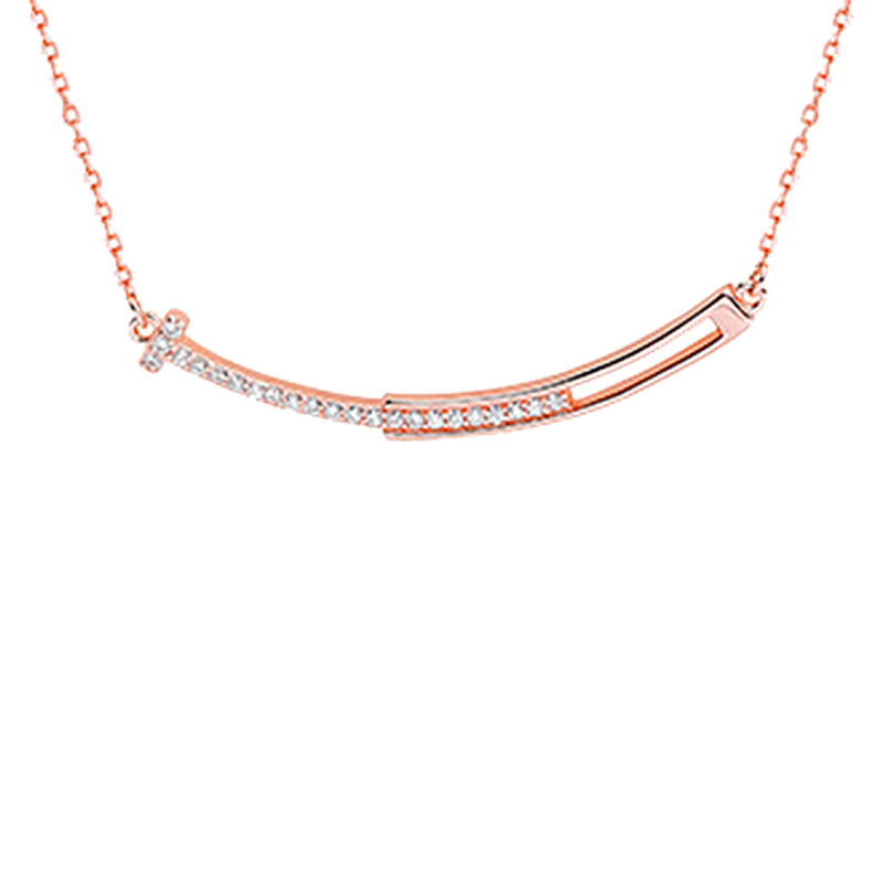 伊黛儿简约微笑项链