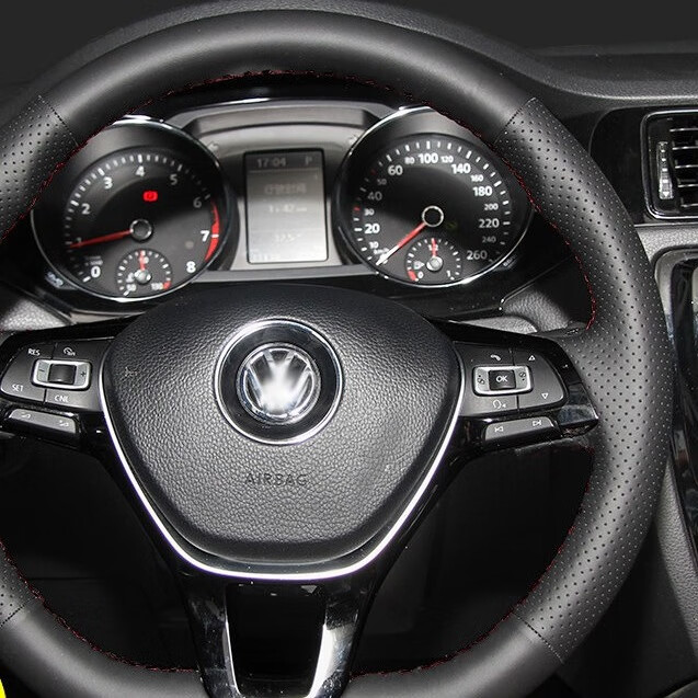 淄客 手缝真皮方向盘套