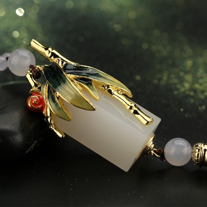 MRONOS 玉石珐琅汽车挂件