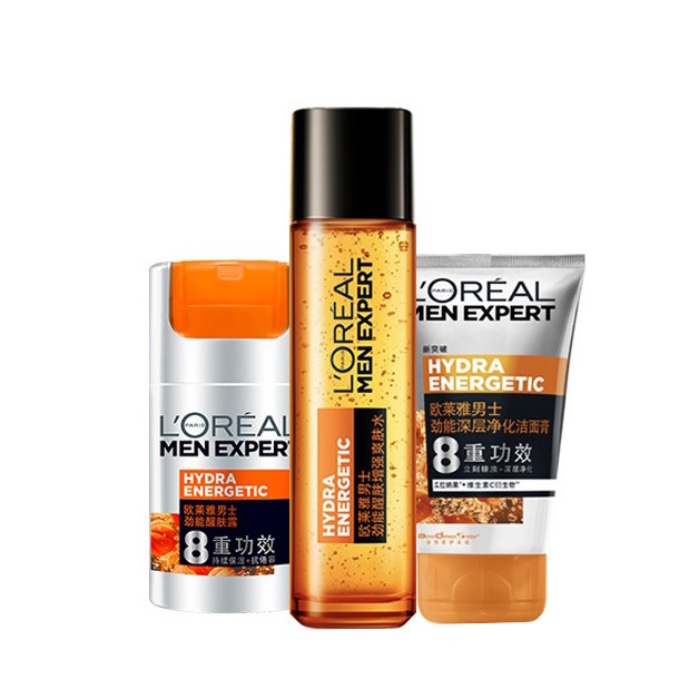 欧莱雅 男士劲能保湿护肤套装