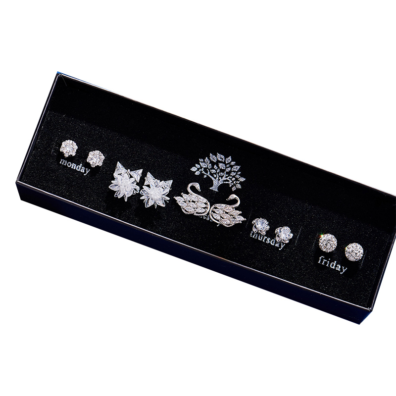 缔晶套装时尚银质耳饰