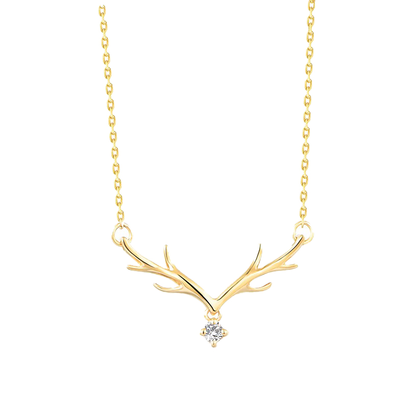 爱的约定 鹿角锁骨链