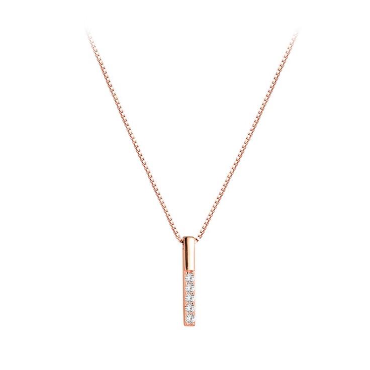 缔晶 S925银一字项链