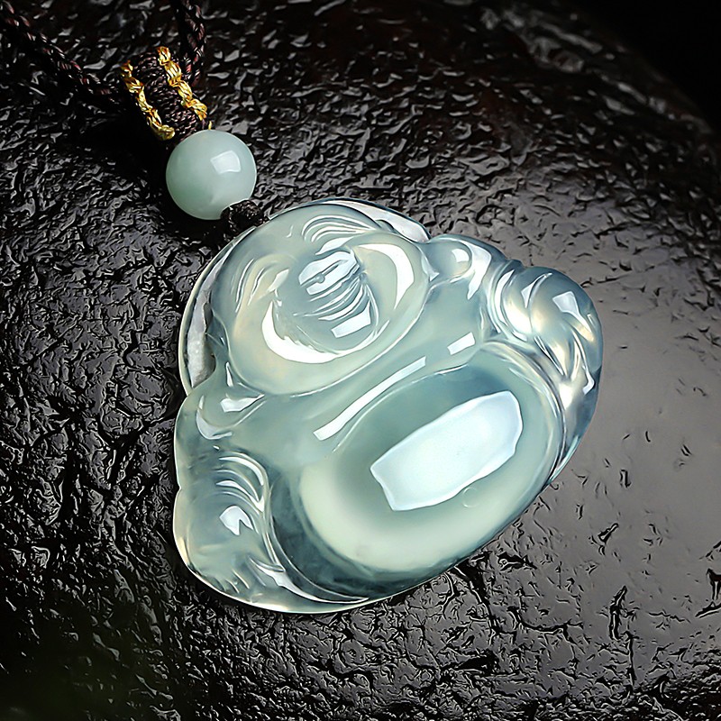 珍唯伊 手工玉佛翡翠吊坠