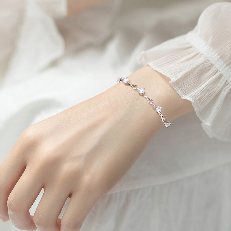 唯一 简约银手链