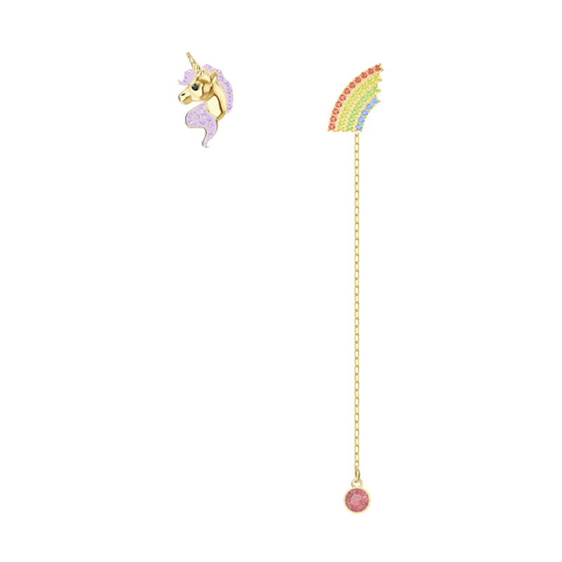 施华洛世奇独角兽彩虹耳饰