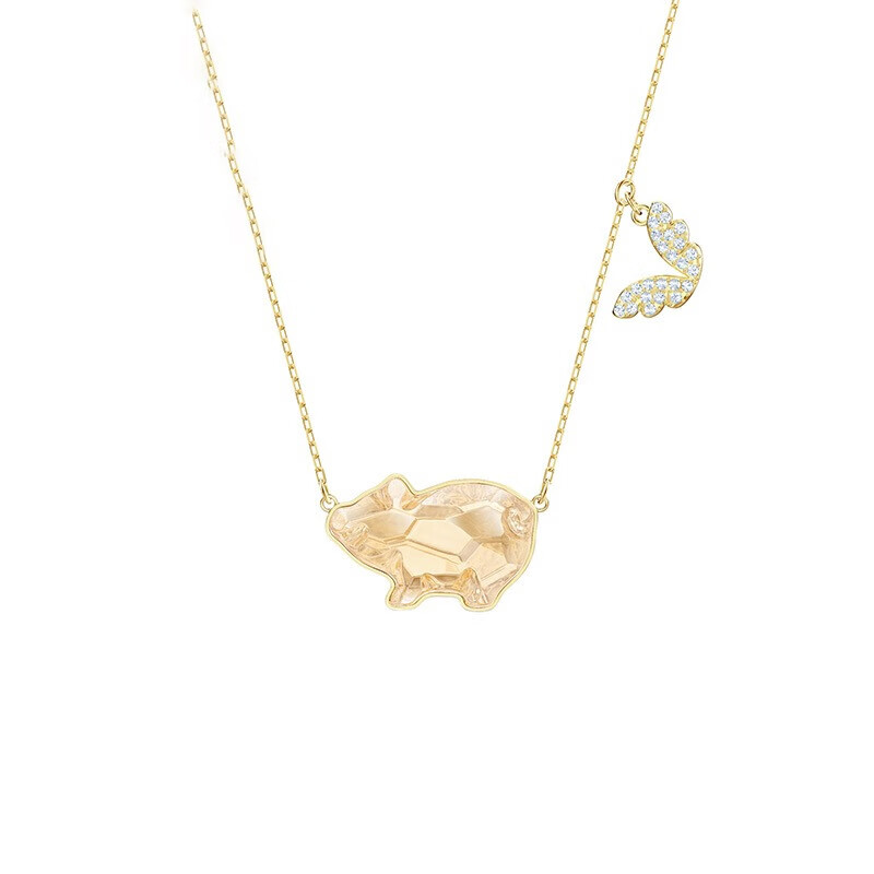 施华洛世奇 可爱小猪 项链