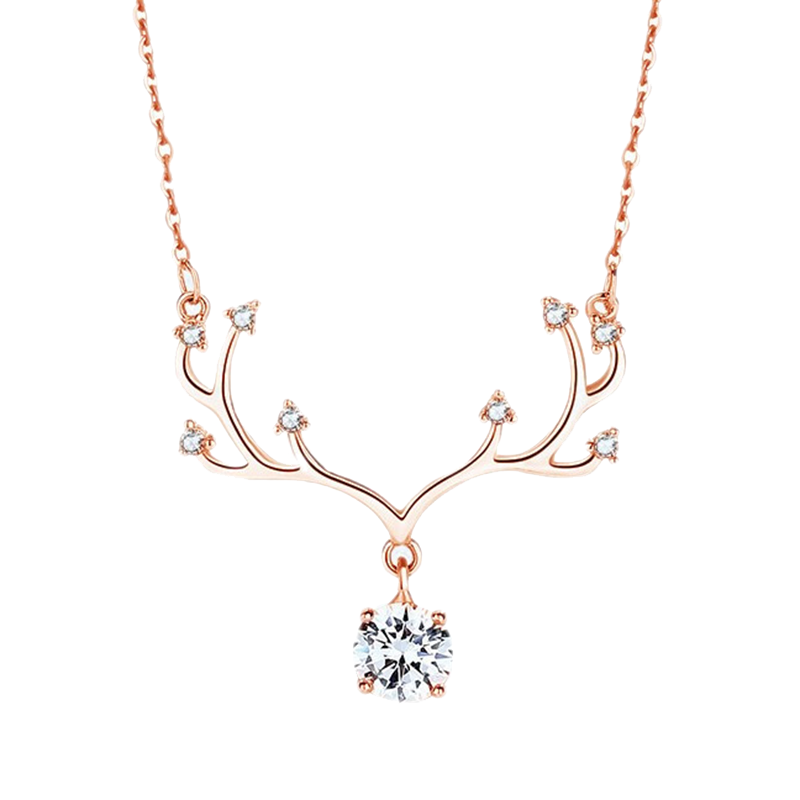 缔晶一鹿有你莫桑钻项链