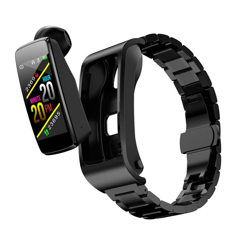 全程通 黑色运动智能手环