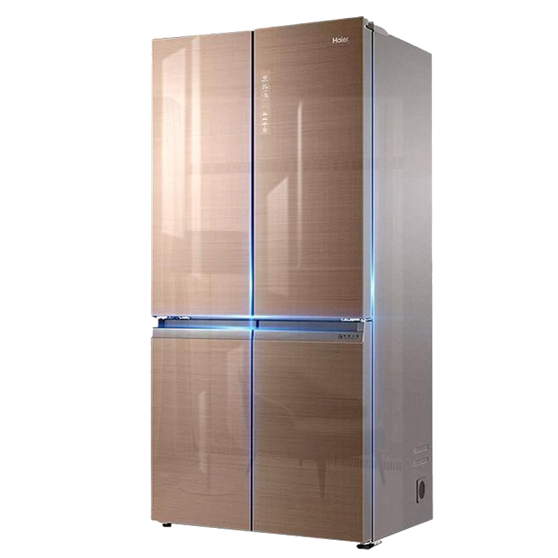 海尔 彩晶玻璃面板冰箱
