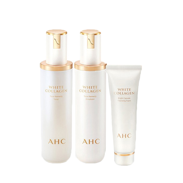 AHC 臻白胶原水乳护肤套装