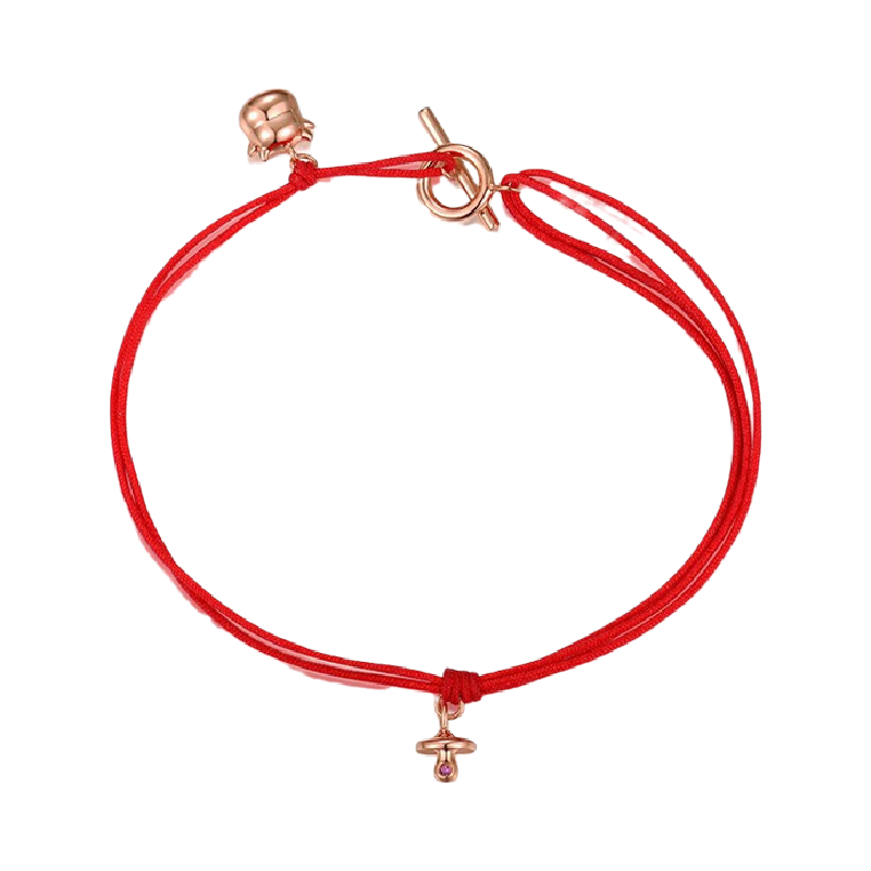 瑷嘉莎奶嘴红绳生肖手链