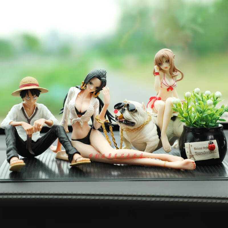 享惠油 美少女 汽车摆件