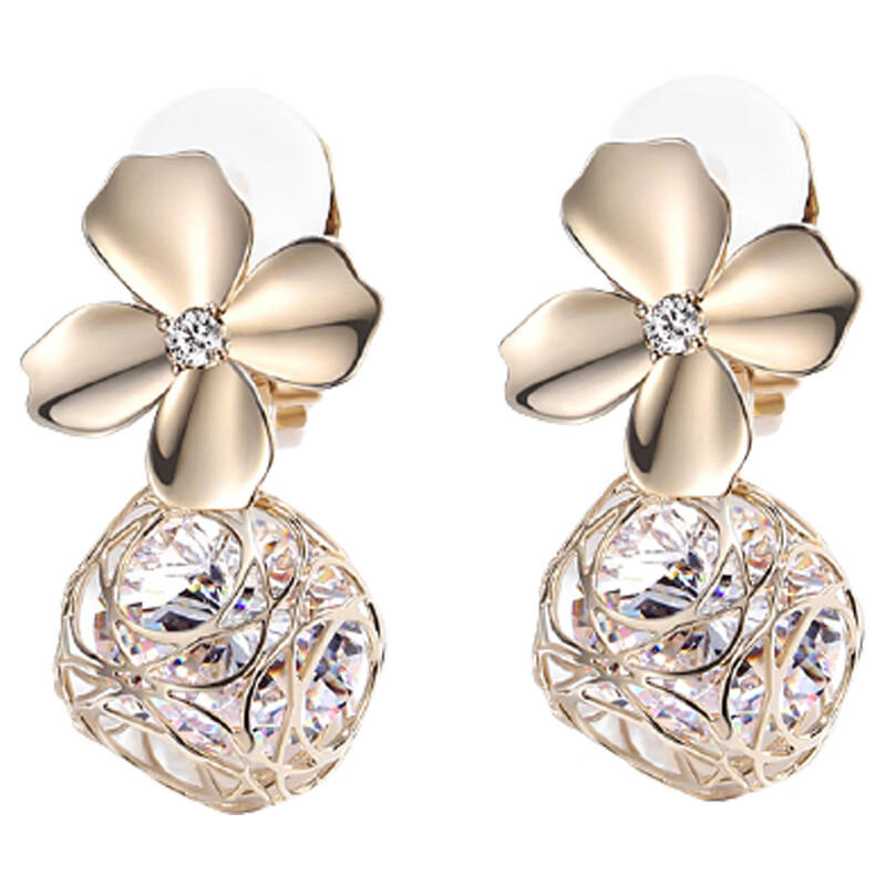 黛若 可爱鲜艳樱花耳坠