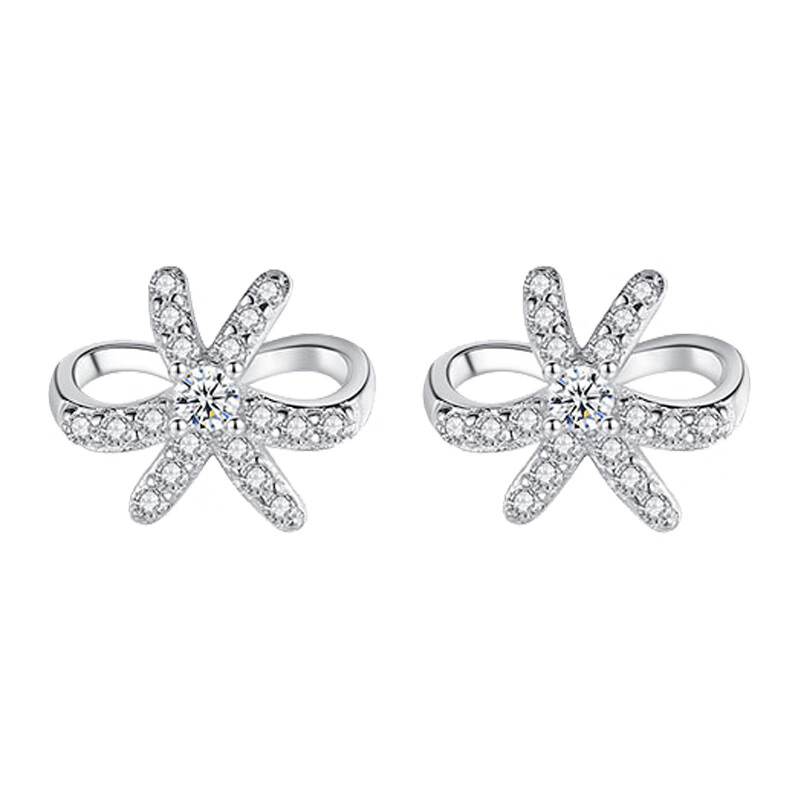 甜甜猫蝴蝶结耳饰