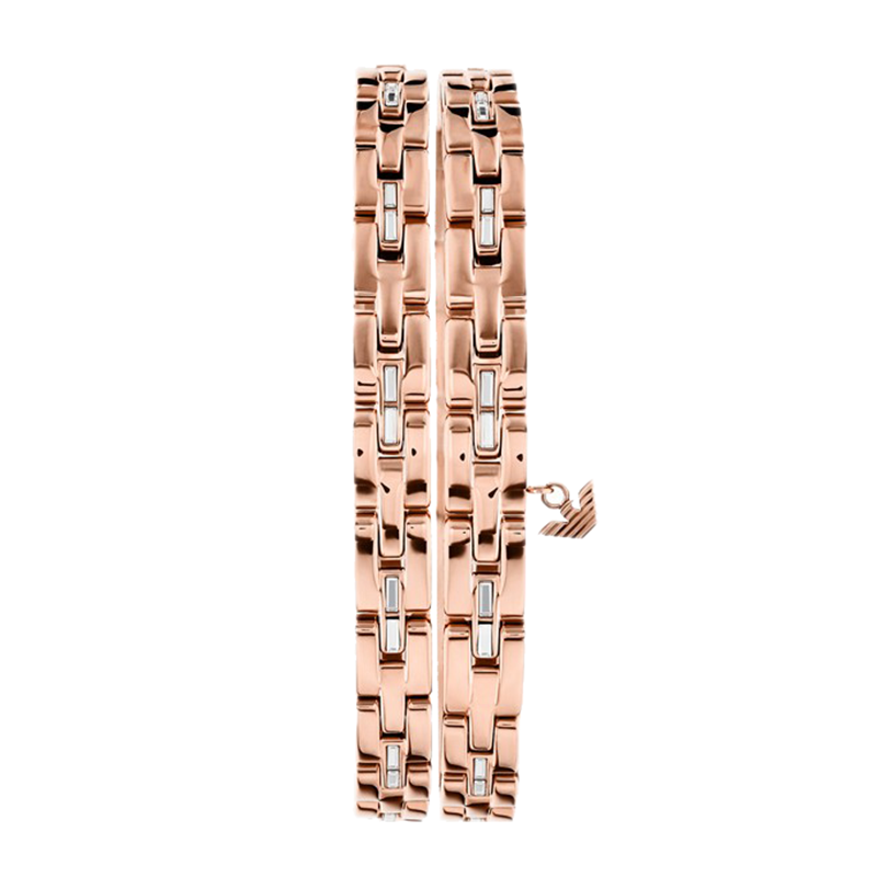 阿玛尼 玫瑰金色手链