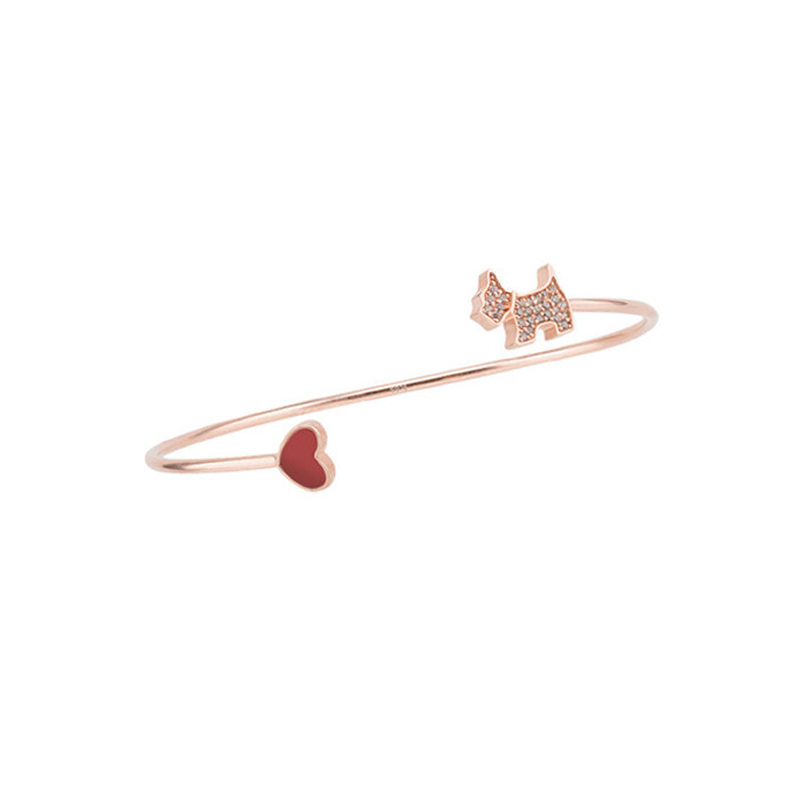 AGATHA 爱心小狗手链