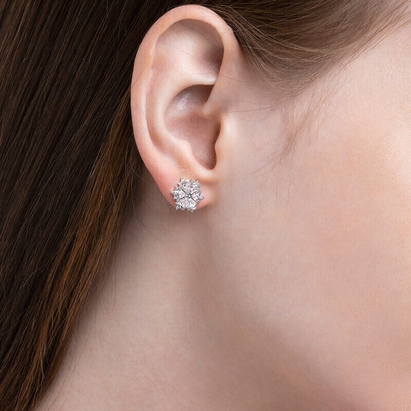 施华洛世奇 唯美浪漫雪花耳饰