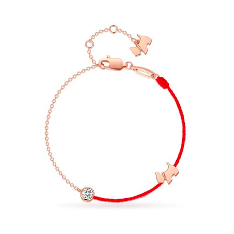 AGATHA红绳带钻手链