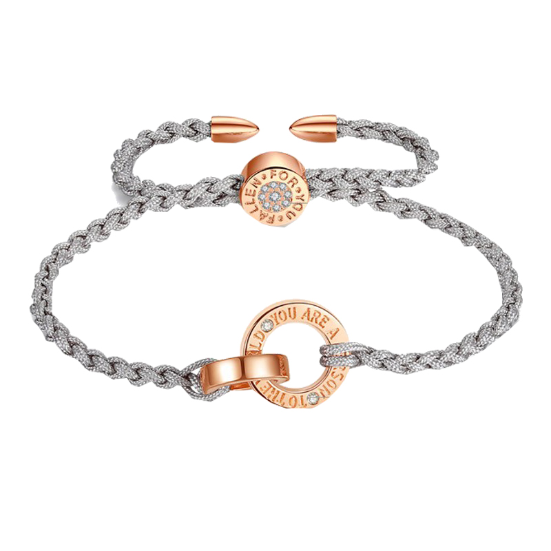 银千惠圆环字母手链