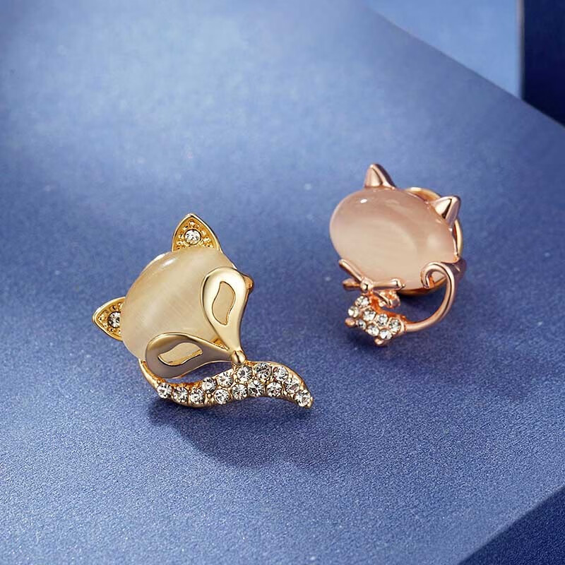 奇美拉小狐狸胸针